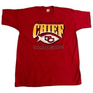 VTG Jesus Christ Chief Cornerstone Red Short Sleeve Tee